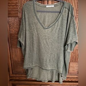 Free People Olive Green Women's Top